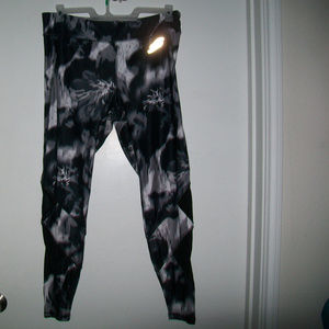 Sketchers XXL Work Out Leggings Black Gray White